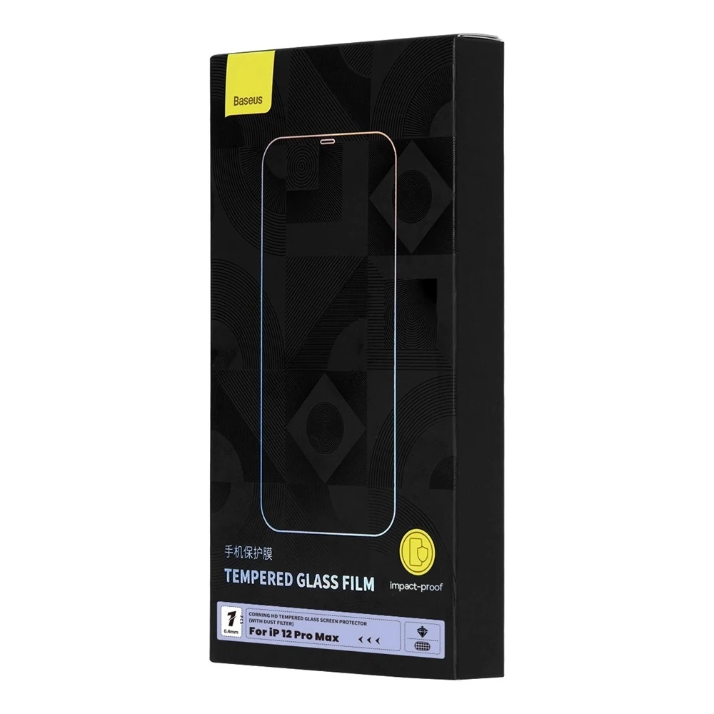 Baseus full cover защитное стекло для apple iphone 12 pro max 3