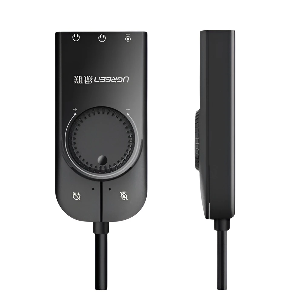 Ugreen adapter usb-a external stereo sound, 15cm cm129, black 2