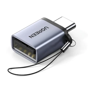UGREEN Adapter OTG Type-C 3.1 to USB-A 3.0, up to 5Gbps US270, Space Gray