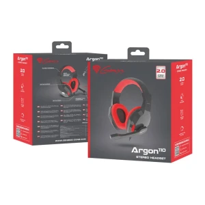Genesis headset argon 110, stereo, black-red Thumbnail 3
