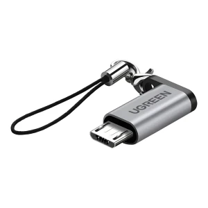 Ugreen адаптер type-c 2.0 на micro usb 2.0, до 480 мбит/с us282, серый