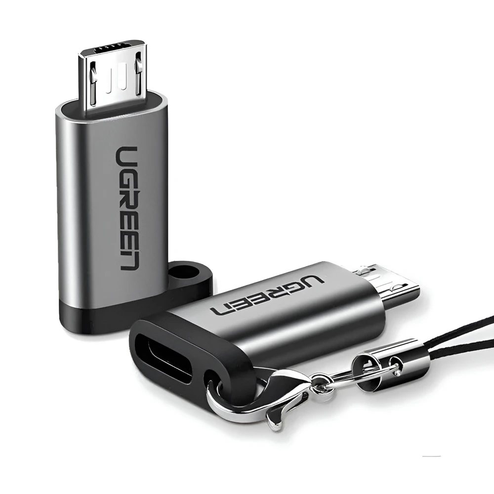 Ugreen адаптер type-c 2.0 на micro usb 2.0, до 480 мбит/с us282, серый 3