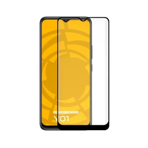 Защитное стекло diamond glass 4d для vivo y01, черное