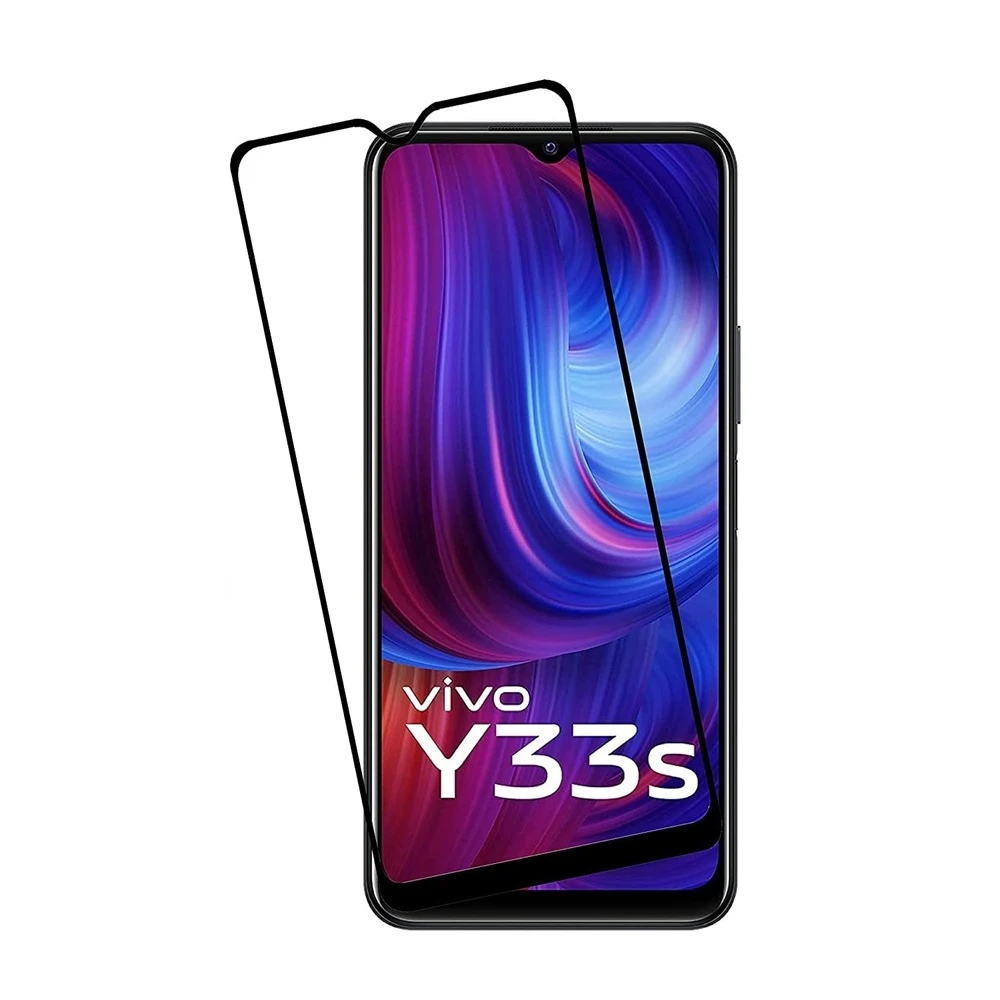 Чехол diamond glass 4d для vivo y33s, черный 2