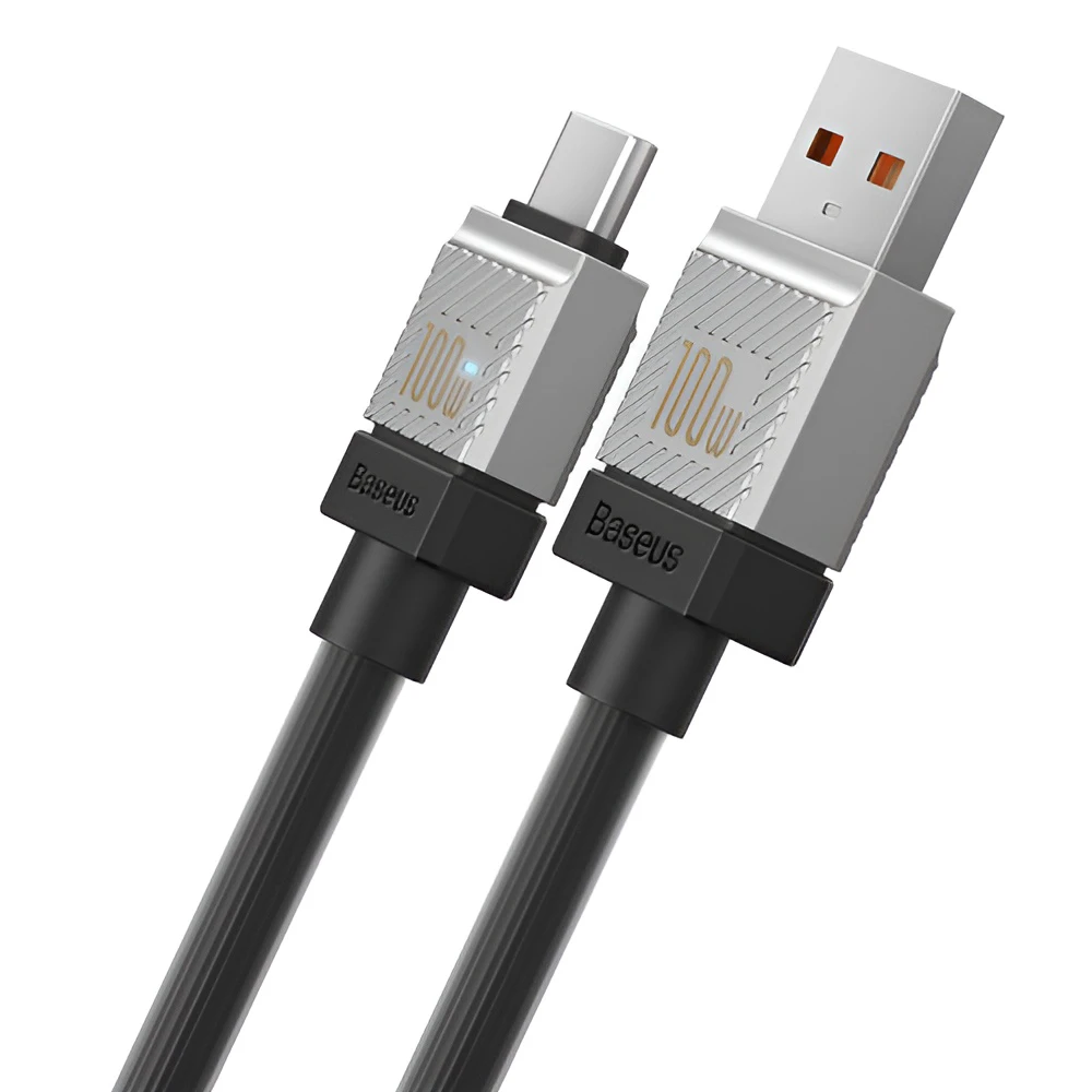 Baseus cable coolplay series usb-a to type-c 5a 100w 1м, черный 2