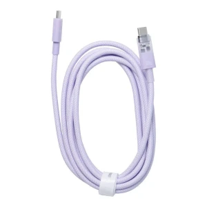 Baseus cable explorer smart temperature type-c to type-c 5a 100w 2m, nebula purple Thumbnail 3