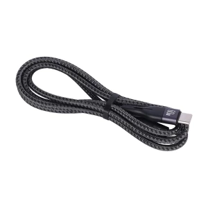 Yesido кабель aluminum series type-c to type-c 3a 60w 1.2м, черный Thumbnail 3