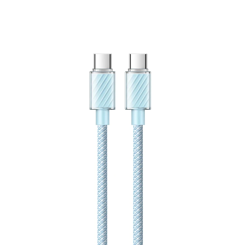 Mcdodo cable dichromatic series type-c to type-c 5a 100w 1.2m, blue 2