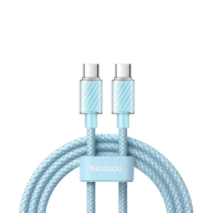 Кабель mcdodo dichromatic series type-c to type-c 5a 100w 1.2м, синий