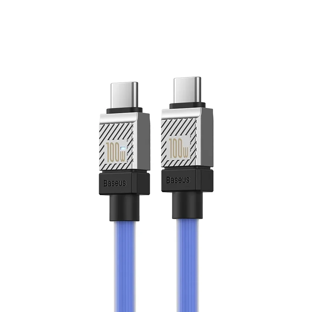 Baseus cable coolplay series type-c to type-c 5a 100w 1m, blue 2
