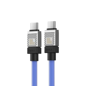 Baseus cable coolplay series type-c to type-c 5a 100w 1m, blue Thumbnail 2