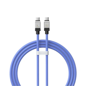 Baseus cable coolplay series type-c to type-c 5a 100w 1м, синий
