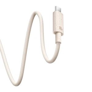 Baseus cable habitat series type-c to type-c 5a 100w 1m, wheat pink Thumbnail 3