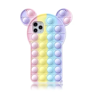 Чехол helmet case popit bear для iphone 12/12 pro, микс