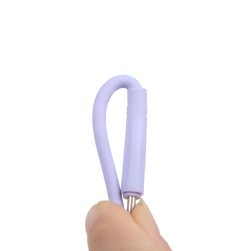 Yesido кабель liquid silicone series type-c to type-c 60w 1м, фиолетовый 2
