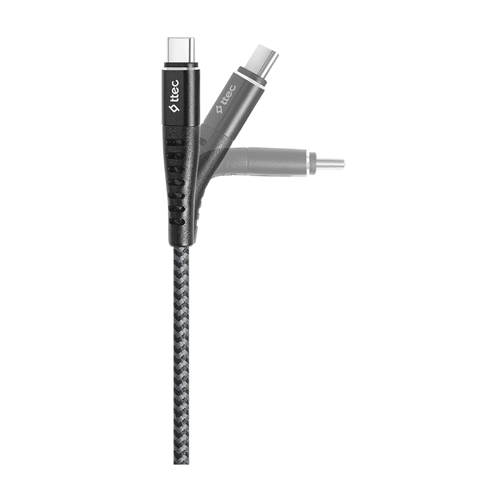 Ttec cable usb to type-c extreme 2.4a (1,5m), space gray 3