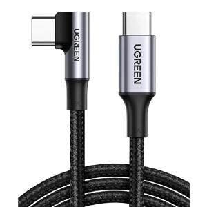 Ugreen cable type-c 3.0 to 90° type-c 3.0 3a 100w 2m us334, black Thumbnail 2