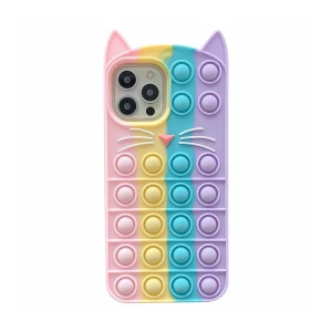 Чехол helmet case popit kitty для iphone 12/12 pro, микс