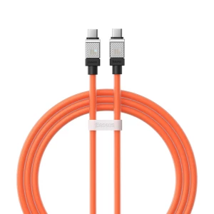 Baseus cable coolplay series type-c to type-c 5a 100w 1м, оранжевый