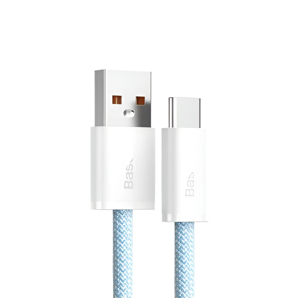 Baseus кабель usb-a to type-c 100w 1м dynamic series, синий 2