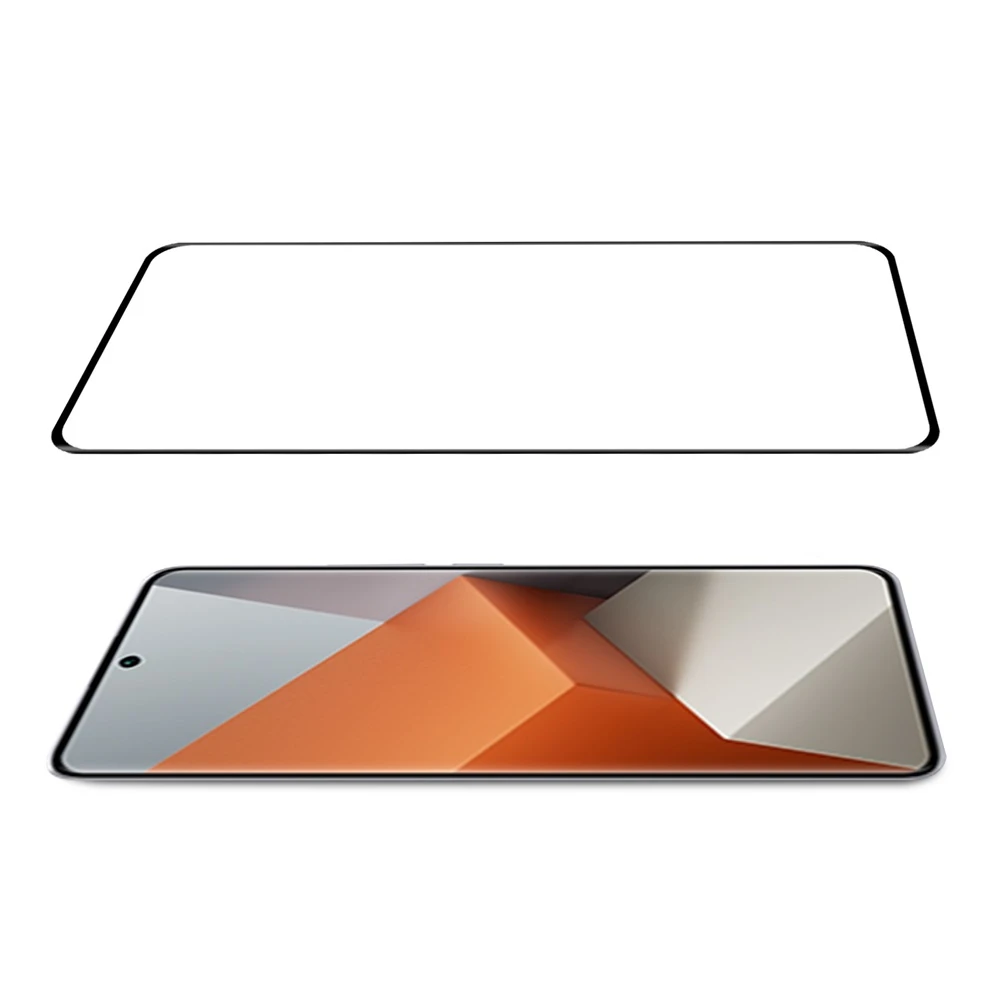 Защитное стекло diamond glass 5d для redmi note 13 pro 4g, черное 3