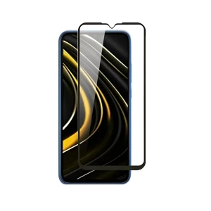 Защитное стекло diamond glass 4d для xiaomi poco m3, черное