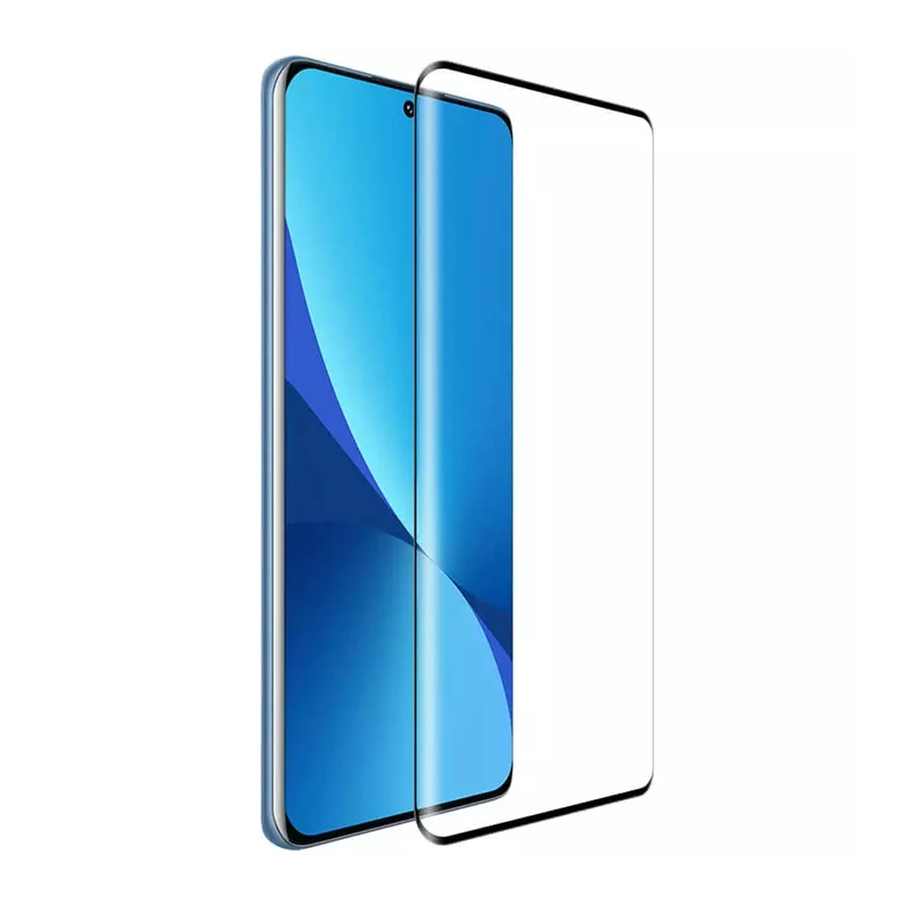 Защитное стекло diamond glass 4d для xiaomi 12/12x, черное 2