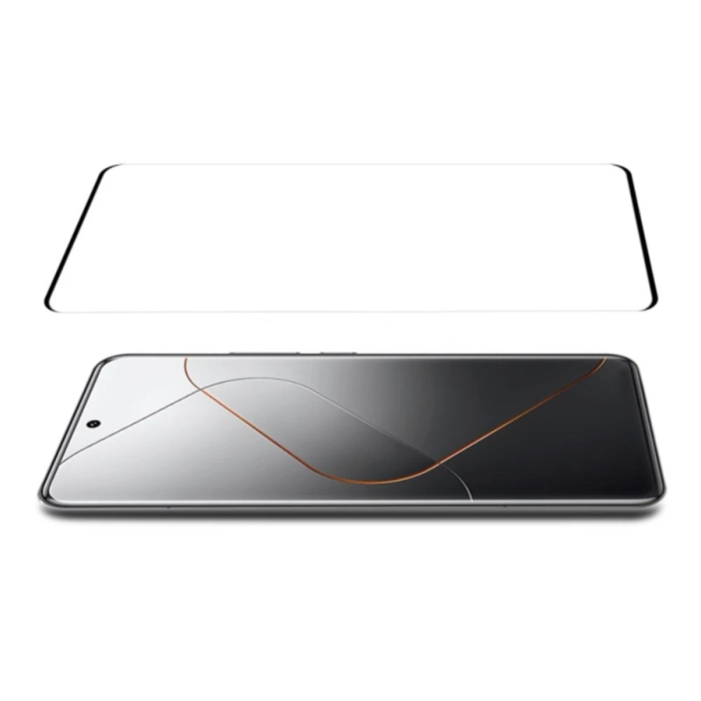 Защитное стекло diamond glass 5d для xiaomi 14 pro/14 ultra, черное 3