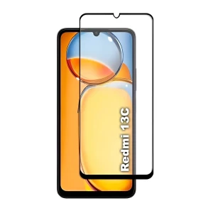 Защитное стекло diamond glass 5d для redmi 13c, черное