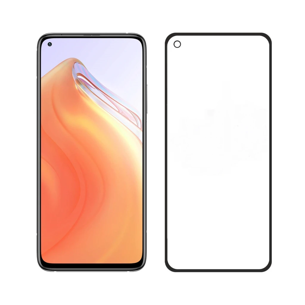 Защитное стекло diamond glass 4d для xiaomi mi 10/10t pro 5g, черное 2
