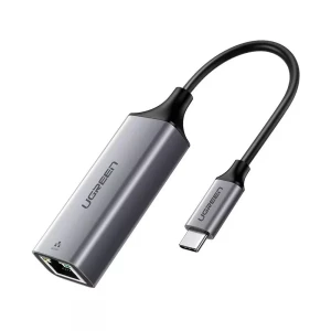 Ugreen адаптер type-c 3.1 на rj45 gigabit ethernet thunderbolt 3 cm199, space gray