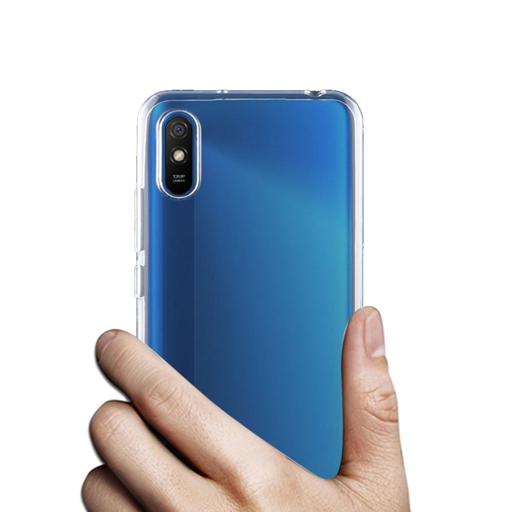 Прозрачный мягкий чехол tpu для redmi 9a 3