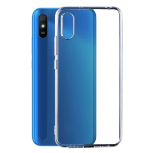 Прозрачный мягкий чехол tpu для redmi 9a