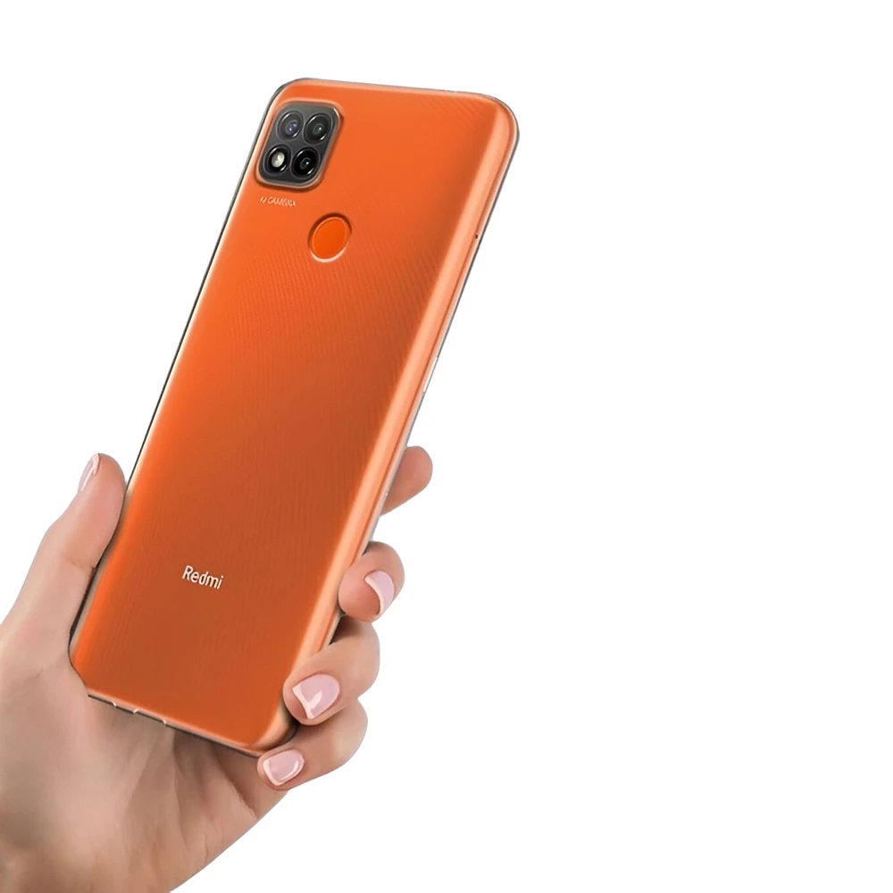 Чехол helmet case tpu soft для xiaomi redmi 9c, прозрачный 2