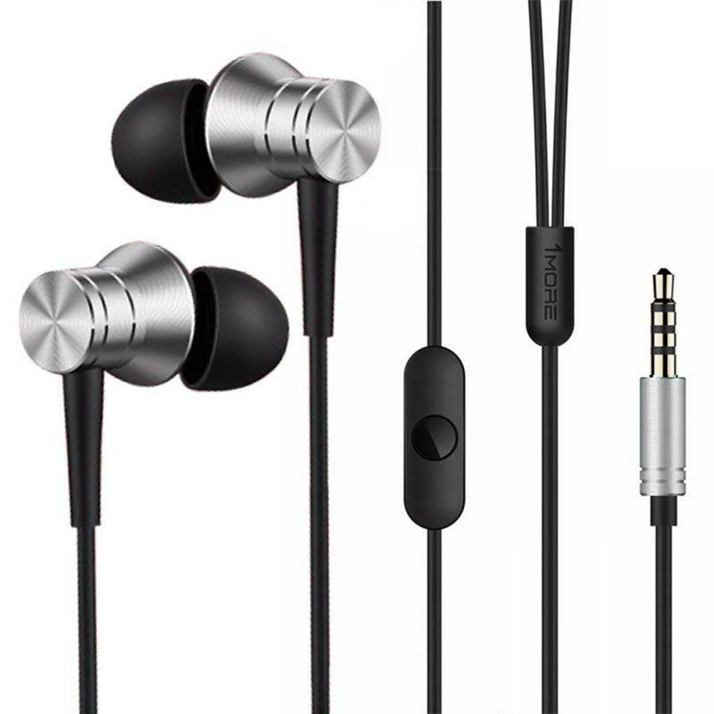 1more earphones 3.5mm piston e1009, silver 2
