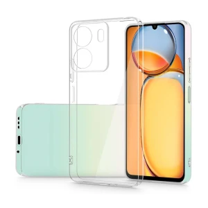 Прозрачный мягкий чехол tpu helmet case для redmi 13c
