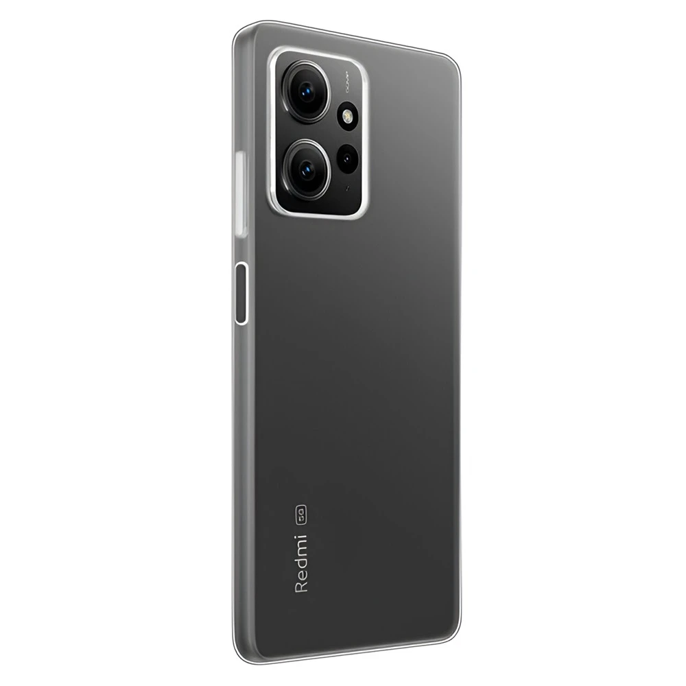 Helmet case tpu soft redmi note 12 4g, clear 2