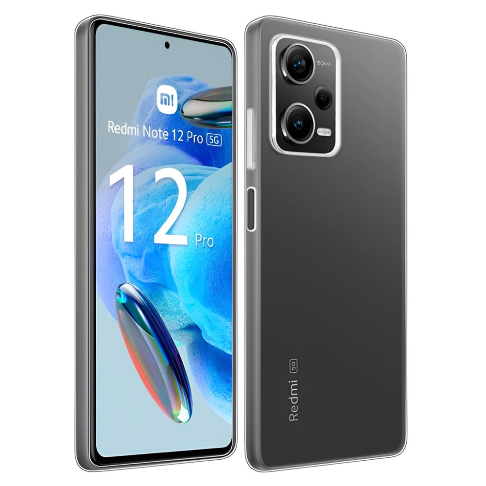 Helmet case tpu soft redmi note 12 pro 5g, clear 3