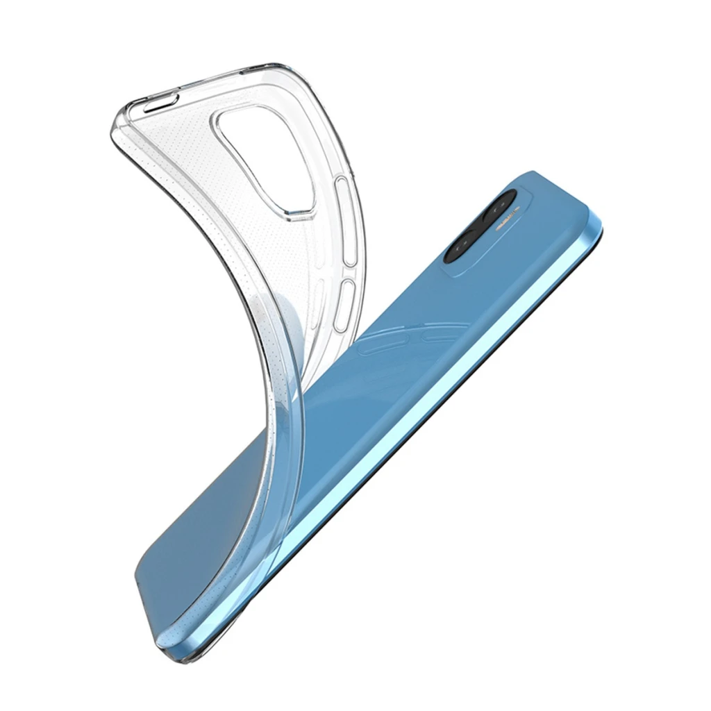 Прозрачный мягкий tpu чехол helmet case для redmi a2/a1 3