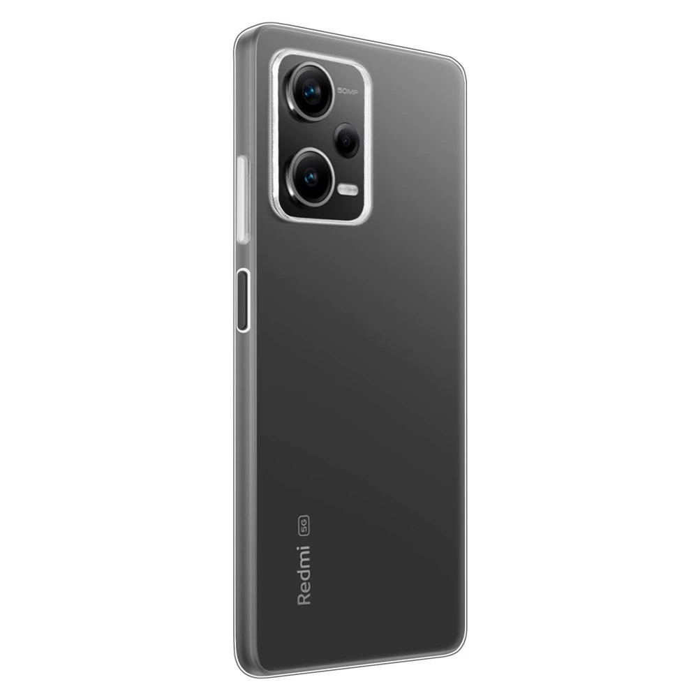 Helmet case tpu soft redmi note 12 5g, clear 2