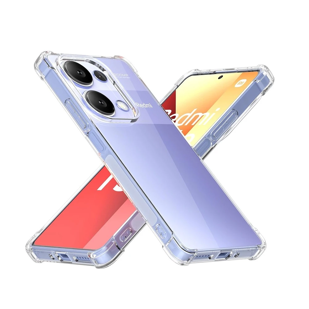 Woo case soft tpu redmi note 13 pro 4g, clear 3