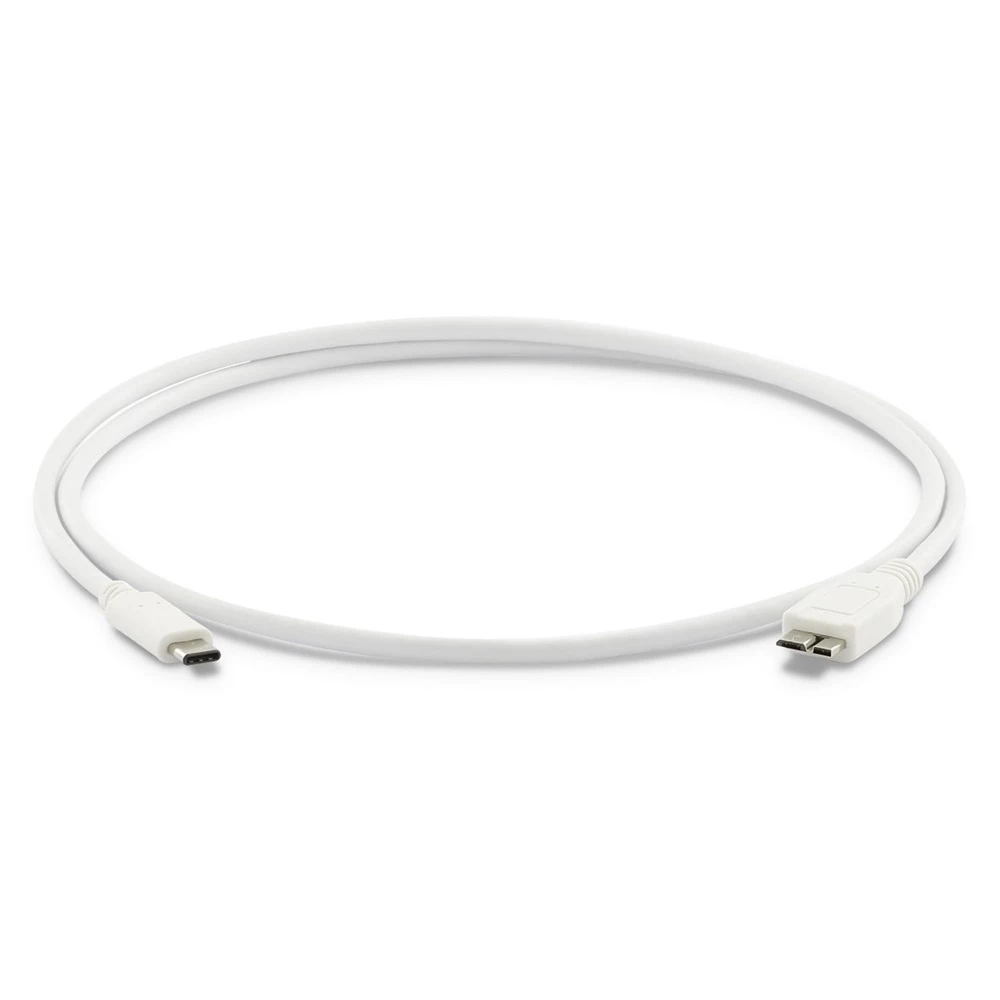 Кабель lmp usb-c (m) - usb 3.0 micro-usb (m), 10g/5a с e-mark, 1 м, белый 2