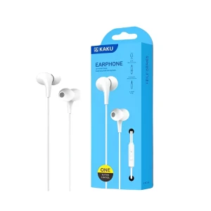 Ksiga earphones 3.5mm with mic feile ksc-403, white Thumbnail 2