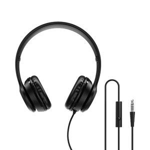 Borofone on-ear headphones with mic 3.5mm bo05 star, black