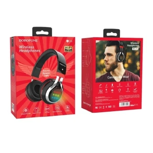 Borofone накладные наушники с микрофоном bluetooth + 3.5 мм bo08 love songe, черные Thumbnail 3