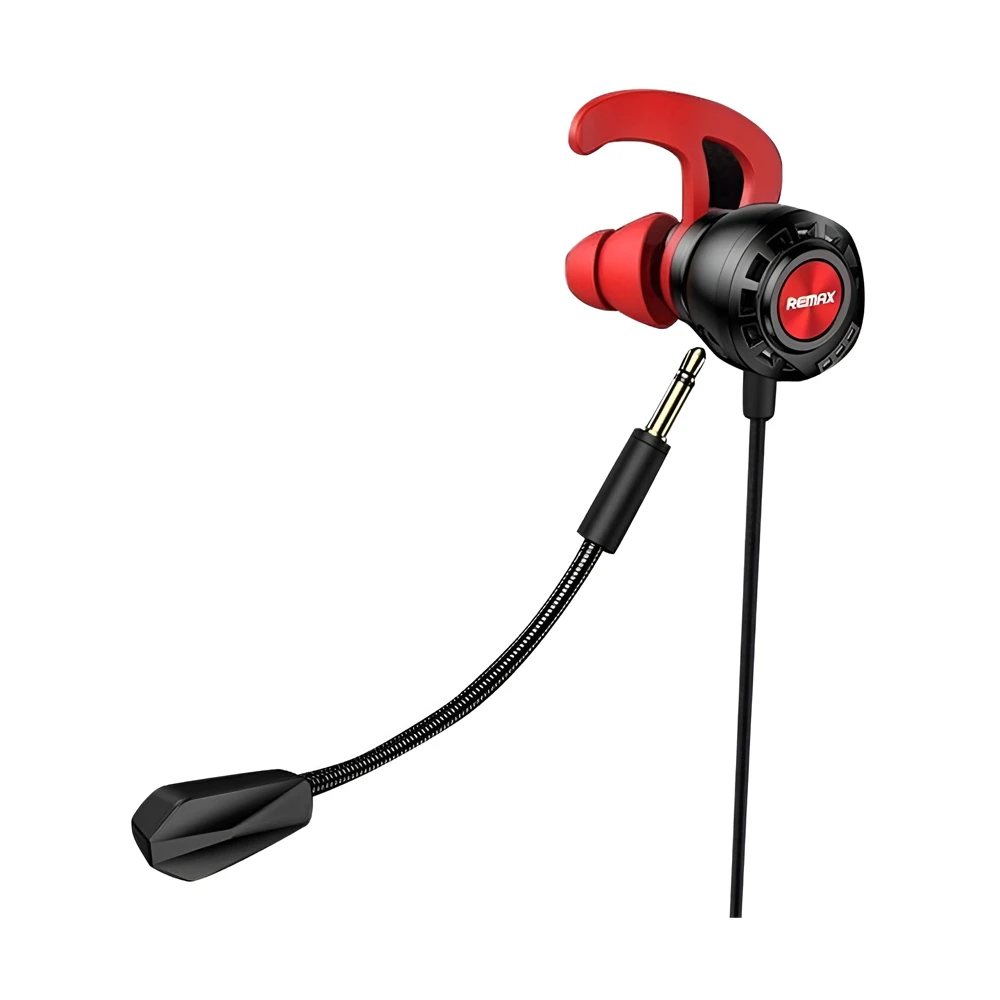 Remax headphone lightning rm-750 gaming, black-red 2