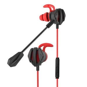 Remax headphone type-c rm-755 gaming, black-red Thumbnail 1