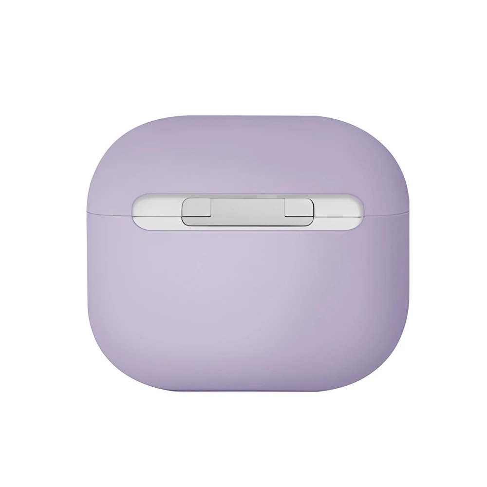 Uniq case silicon lino hybrid lilac for airpods 3rd gen, lavander 2