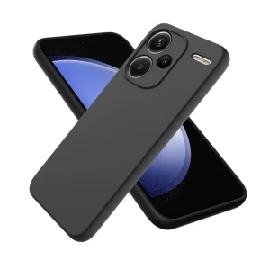 Чехол liquid silicone для redmi note 13 pro plus 5g, черный