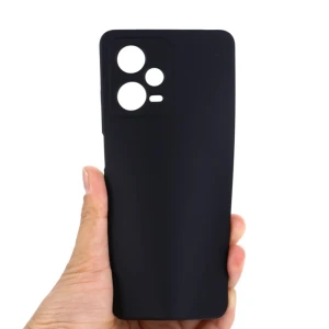 Helmet case liquid silicone redmi note 12 pro 5g, black Thumbnail 2
